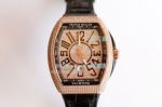Replica Franck Muller V45 Yachting 8215 Rose Gold Diamond Watch 
